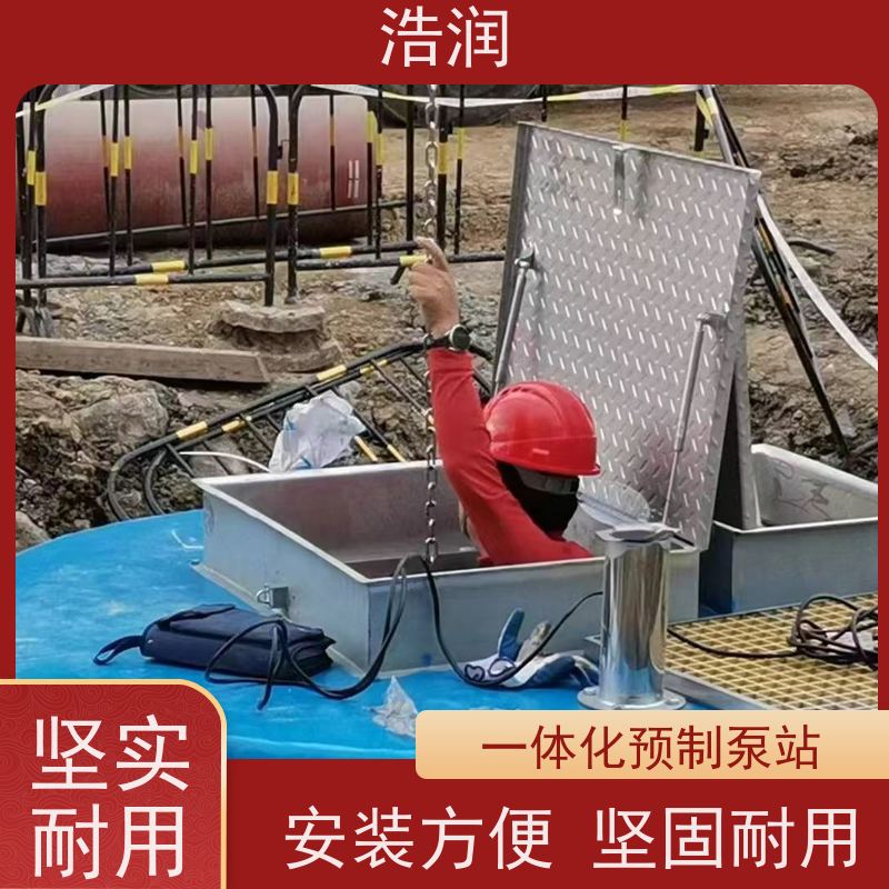 浩润 PLC自动智能控制泵站 大型市政排涝 进水口径50-1500mm