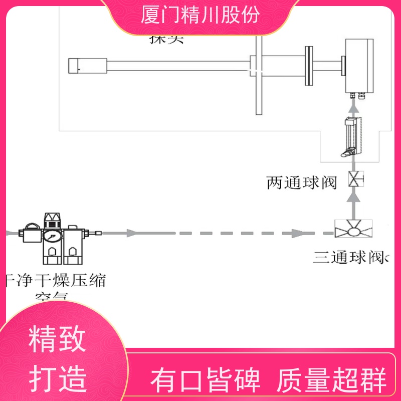 精川股份 蒸化机系统配套 高温烟气湿度仪 探杆316L材质 生产多年