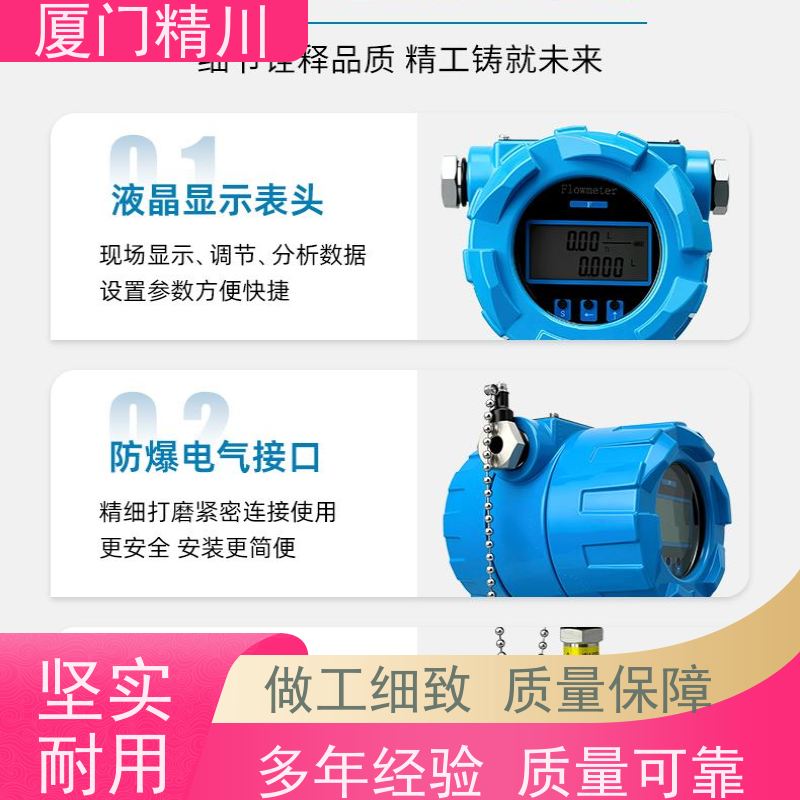 精川股份 润滑油 防腐型齿轮流量计 体积小 生产十多年