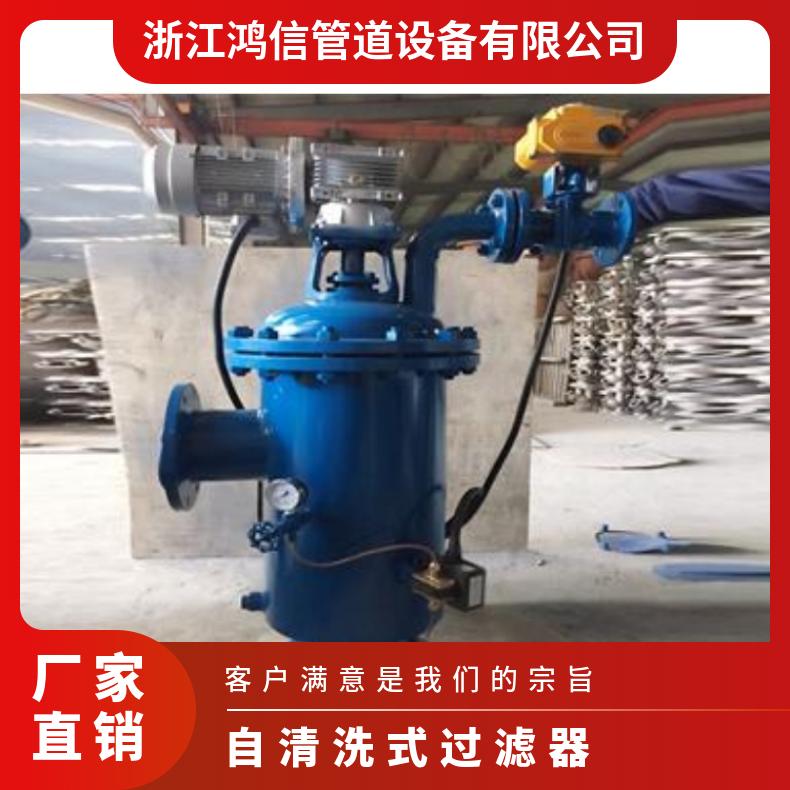 鸿信 不锈钢304碳钢自清洗过滤器全自动反冲洗雨水压差时间控制