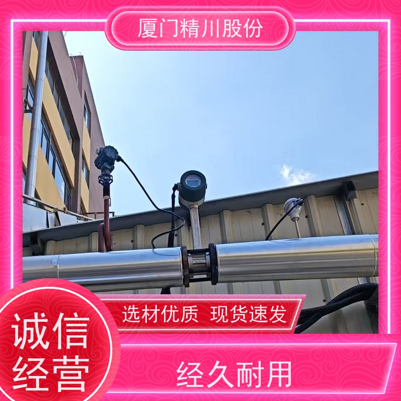 精川股份 染整厂 蒸汽涡街流量计 分体式温压补偿 应用广泛