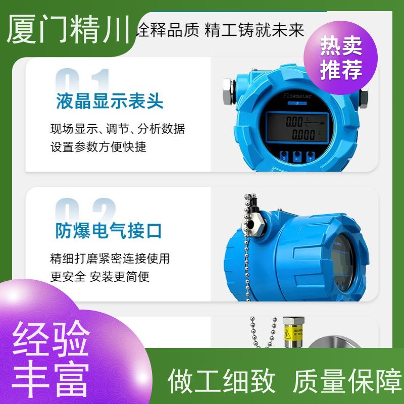 精川股份 润滑系统 PEEK材质圆齿轮流量计 体积小 只为您好用