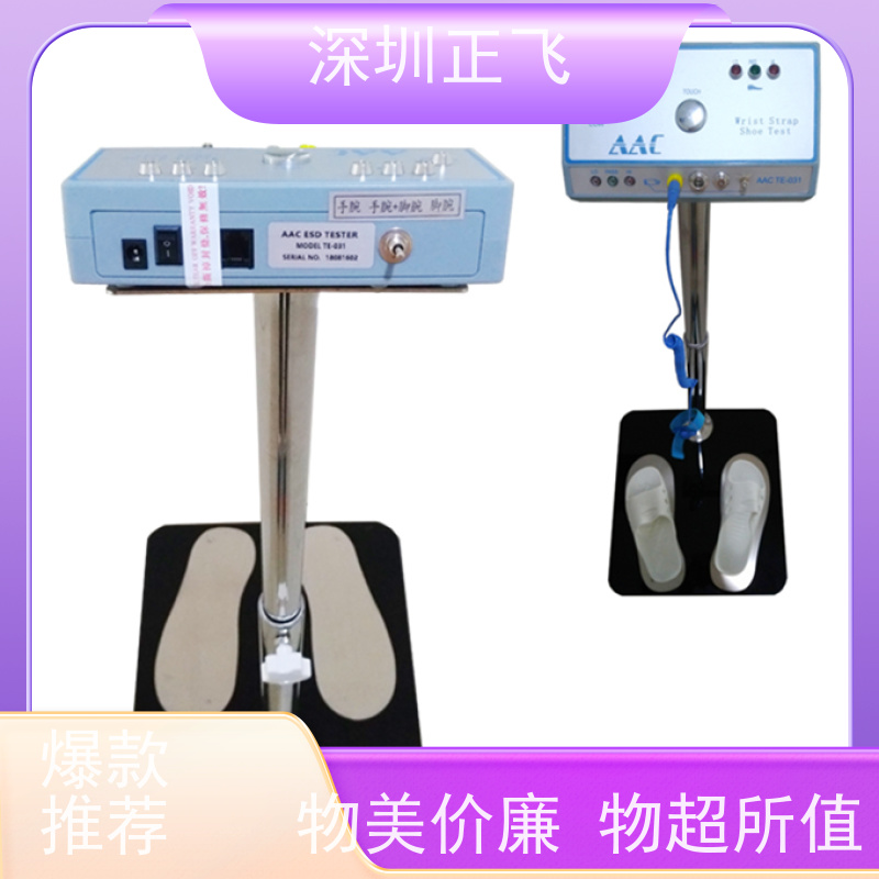 正飞科技 手腕带/静电鞋检测 电子厂常用 普通款 人体综合测试仪