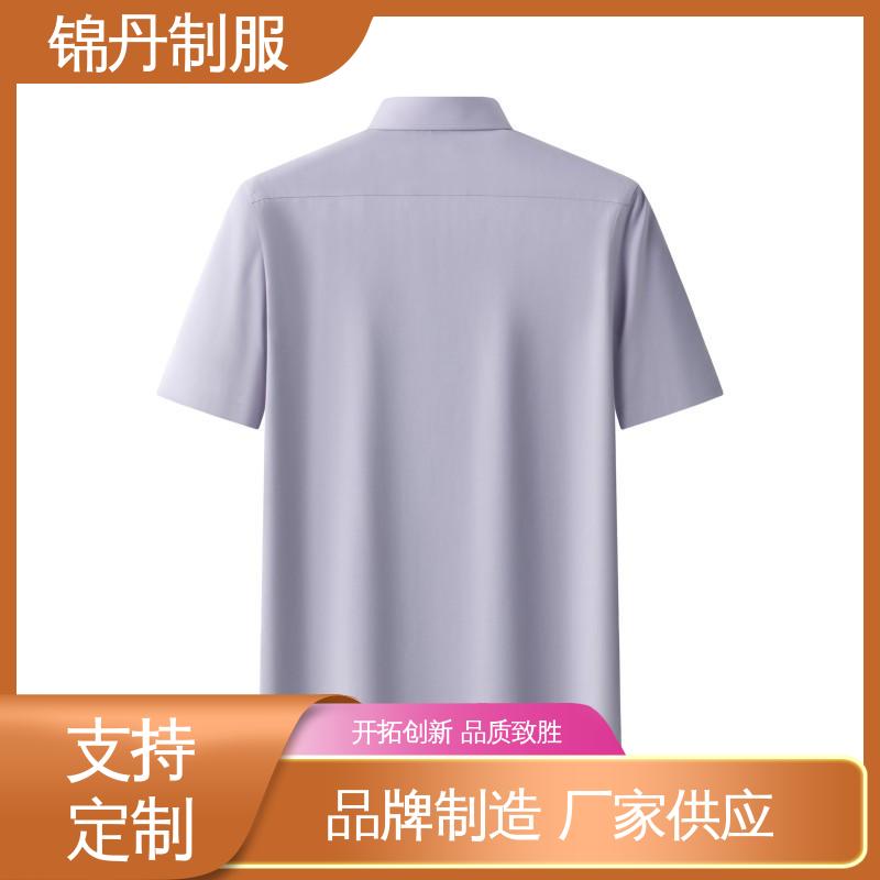 锦丹 佛|山 翻领短袖衬衫 夏季有领工作服 不易变形 不掉色