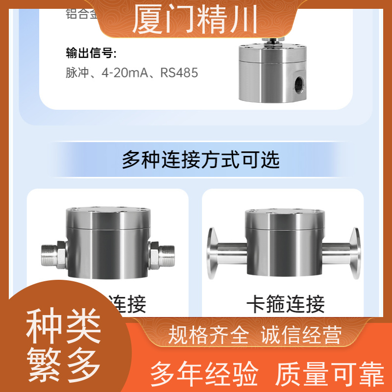精川股份 电解液 不锈钢齿轮流量计 体积小 生产十多年
