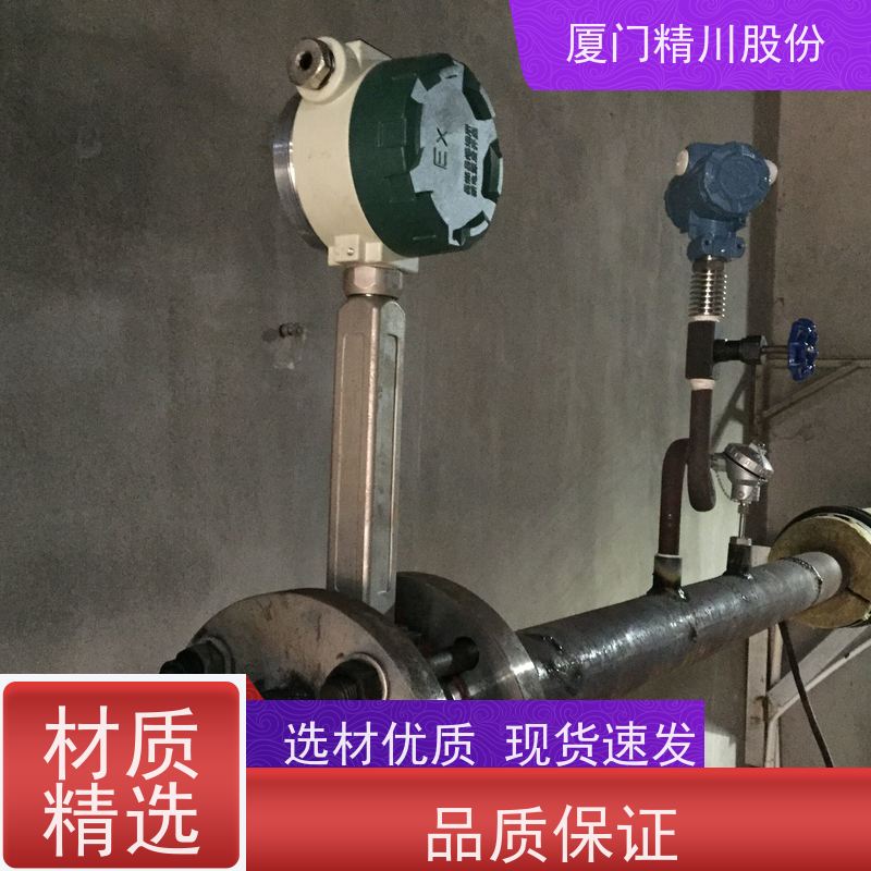 精川股份 胶带厂 涡街蒸汽流量计 一体式温压补偿 源头生产厂家