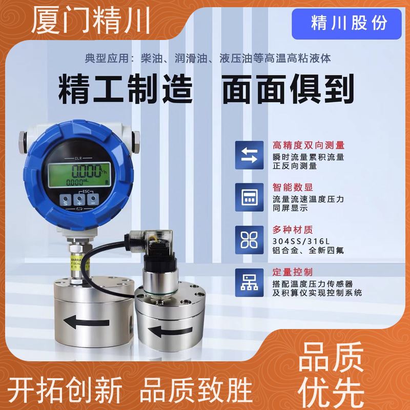 精川股份 电解液 防腐型齿轮流量计 体积小 生产十多年