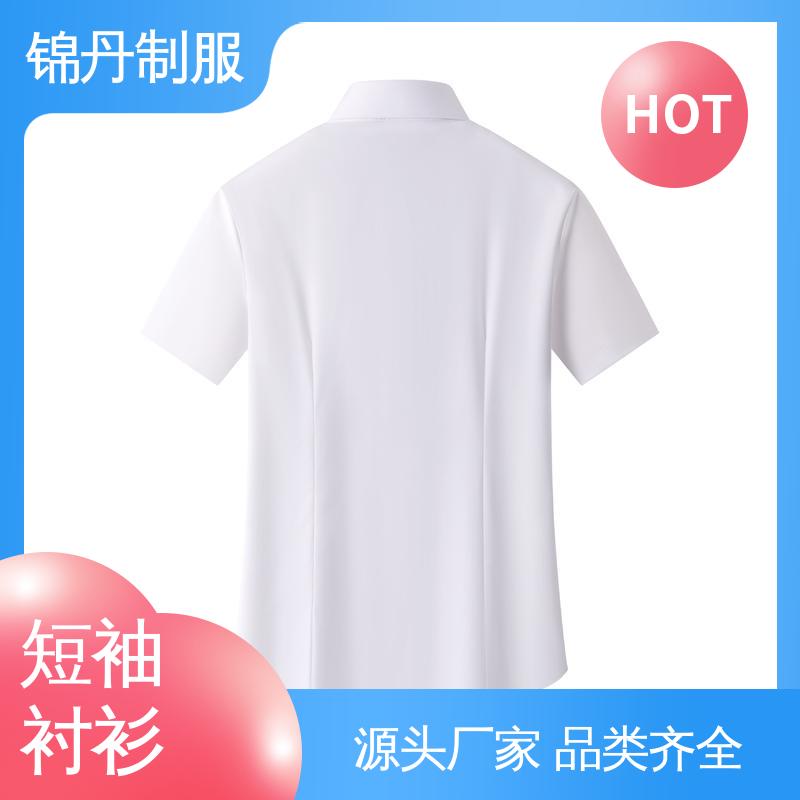 广|州 短袖女衬衫 广告宣传服定制 翻领设计 版型合体