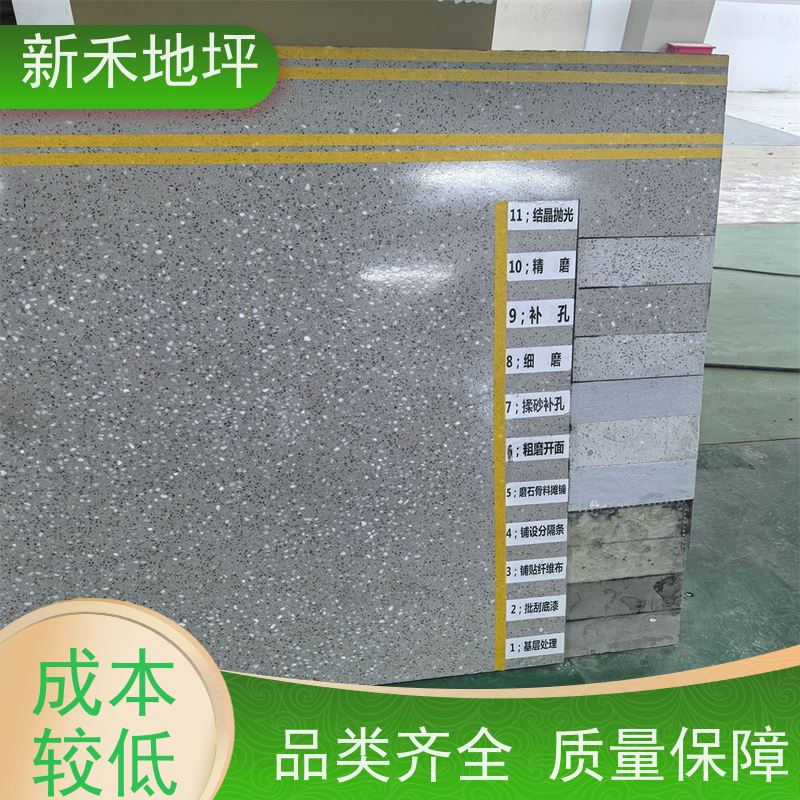 新禾集团 高端品质车库 彩石磨石地坪 整体无缝美观 5S管理标准