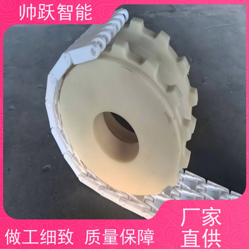 帅跃智能 养殖场输送带 瓦楞纸箱塑料链板 防粘性佳耐腐蚀