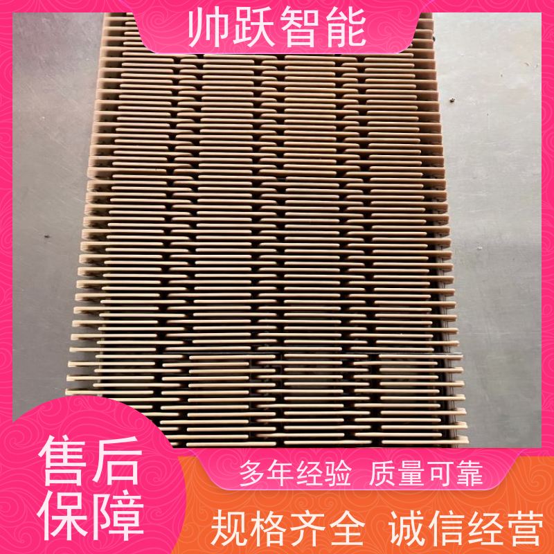 帅跃智能 耐酸碱耐磨塑料网带 提盖机链板 工业专用 运行稳定