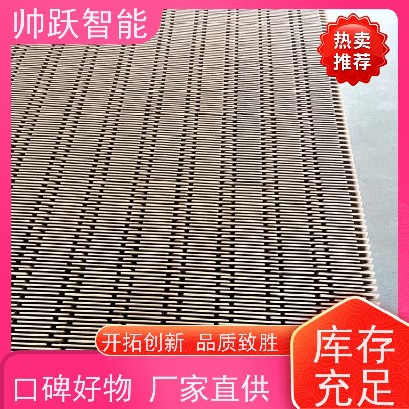 帅跃智能 pp挡板式塑料网带 提盖机链板 摩擦系数小