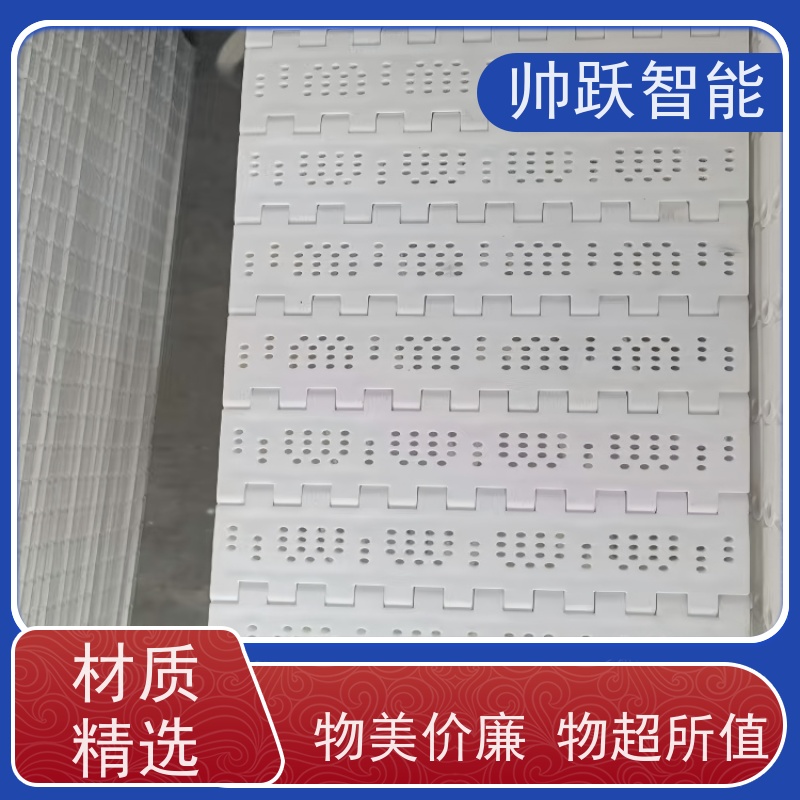 帅跃智能 洗碗机输送带 转弯机塑料链板 摩擦系数小
