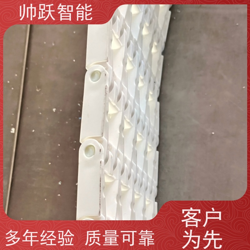 帅跃智能 饮料包装生产流水线 瓶盖塑料链板 防粘性佳耐腐蚀