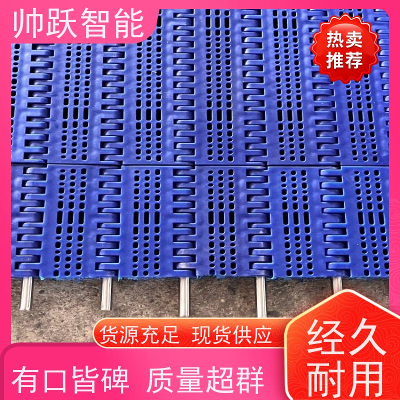 帅跃智能 粮食加工提升输送带 提盖机链板 工业专用 运行稳定