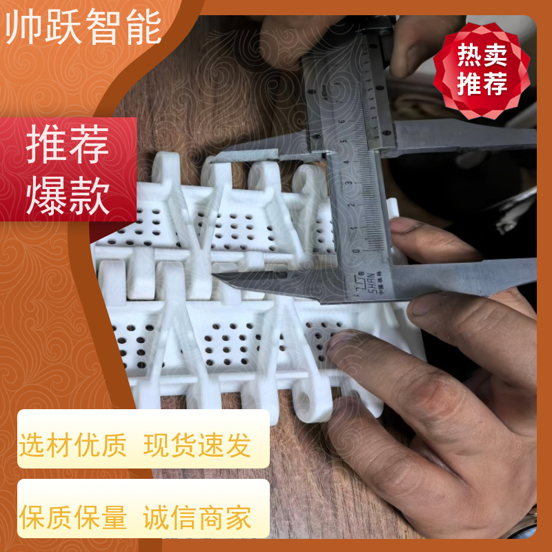 帅跃智能 食品输送带经久耐用 提盖机链板 支持加工定制