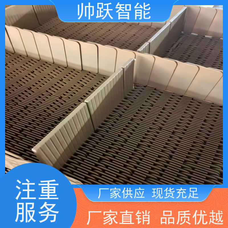 帅跃智能 洗碗机输送带 瓦楞纸箱塑料链板 工业专用 运行稳定