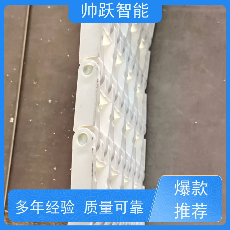 帅跃智能 巴氏消毒输送带 POM塑料链板 工业专用 运行稳定