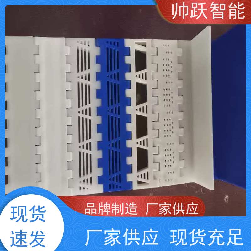 帅跃智能 食品输送带经久耐用 肉类屠宰塑料链板 适用于工业行业