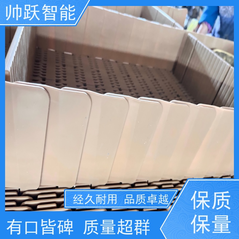 帅跃智能 食品饲料传送带 瓶盖塑料链板 品质可靠 按图定制