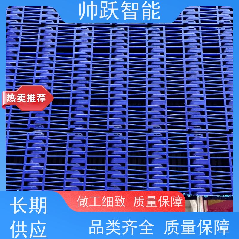 帅跃智能 食品输送带经久耐用 OPB圆孔塑料链板 摩擦系数小