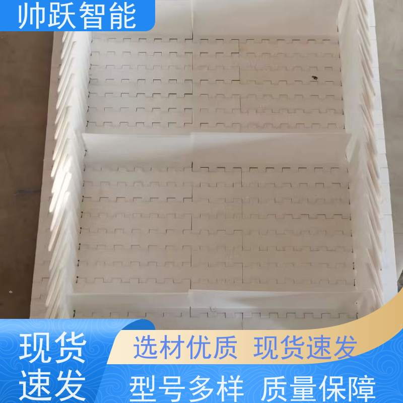 帅跃智能 养殖场输送带 POM塑料链板 支持加工定制