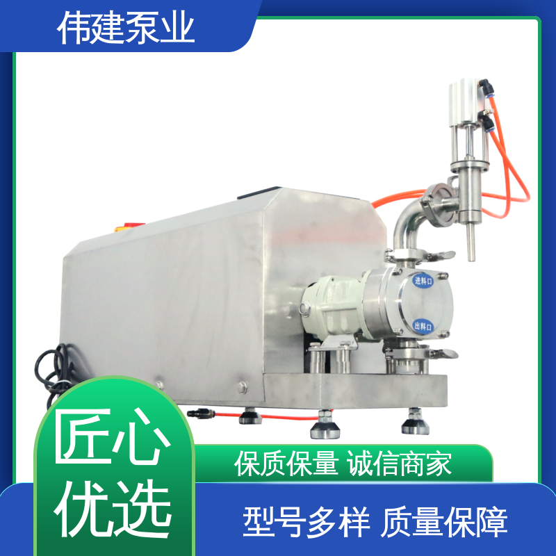 伟建泵业 304不锈钢材质 保温转子泵 耐腐蚀 无级调速