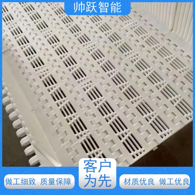 帅跃智能 食品餐具清洗消毒输送带 转弯机塑料链板 适用于工业行业