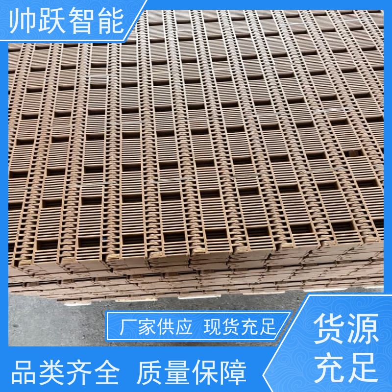 帅跃智能 洗碗机输送带 瓶盖塑料链板 适用于工业行业