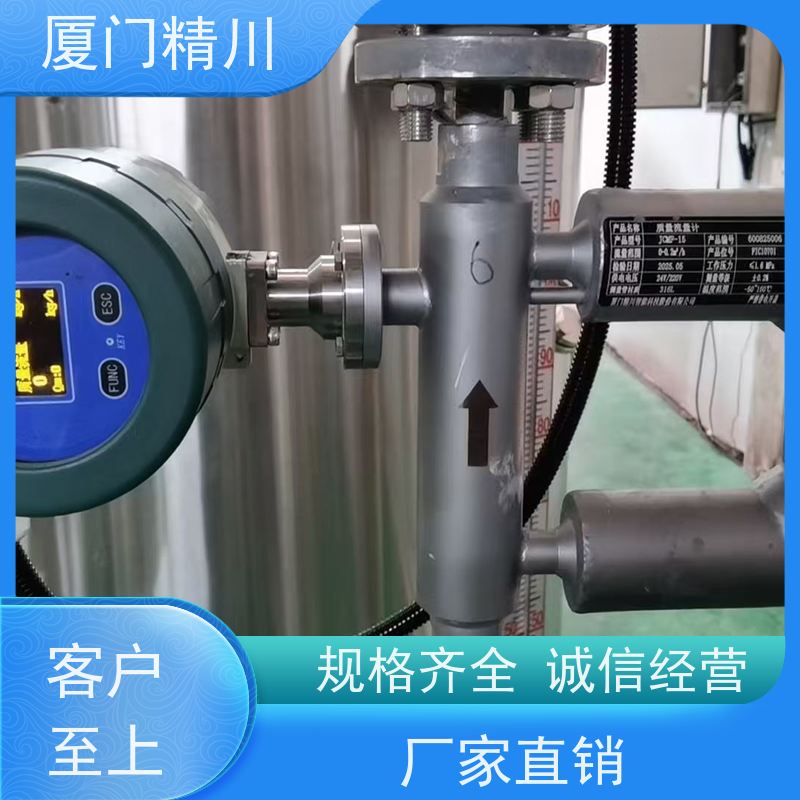精川 锂电行业科氏力质量流量计 连接方式支持定制 更放心