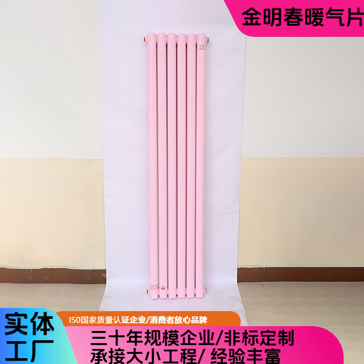 金明春 厂家供应 QFGZ219钢制二柱暖气片 占地小安装便捷 工厂加工