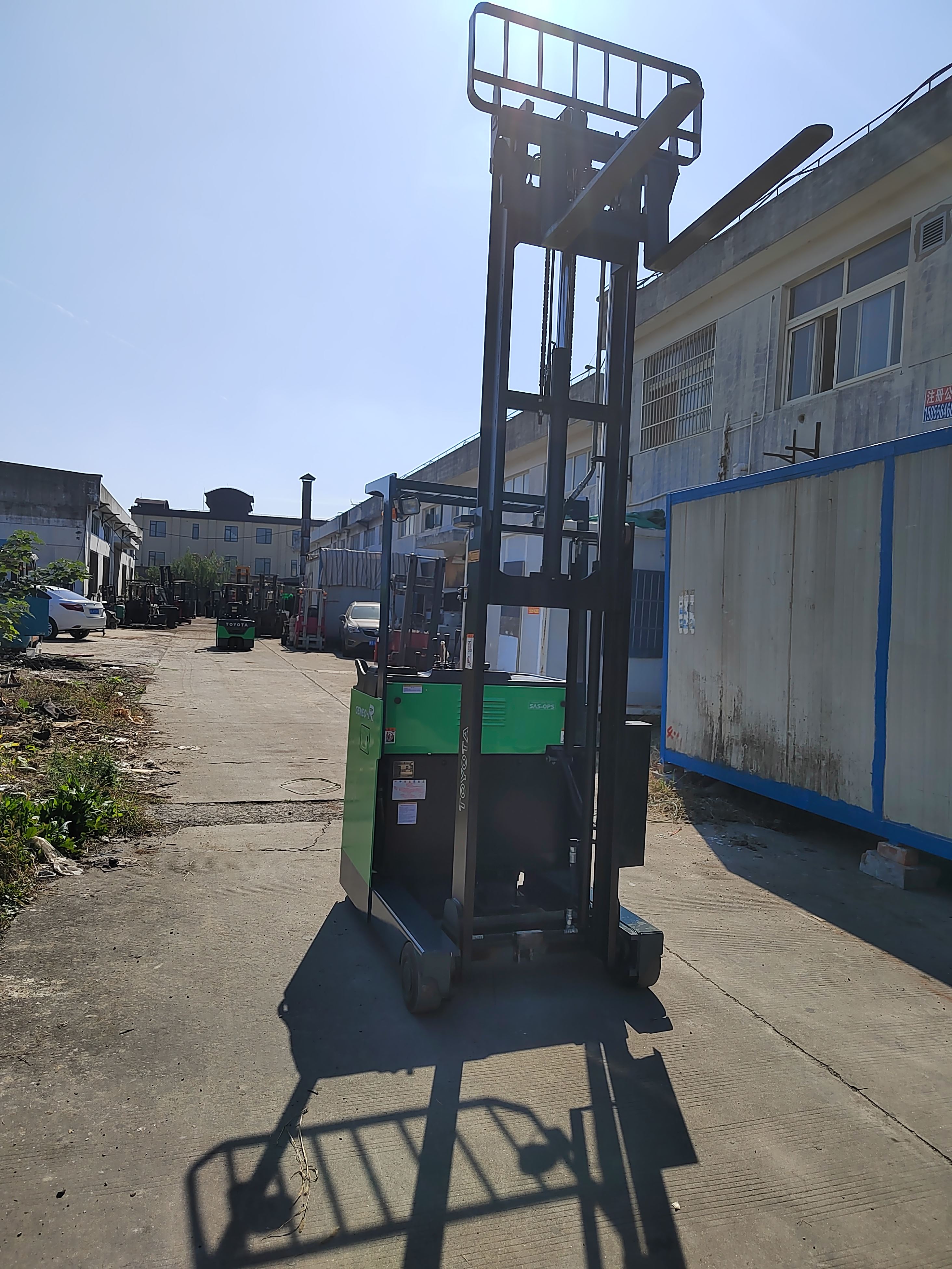 永恪叉车 丰田三支点1吨两节门架 3.3带中钢日本原装进口 一手货源
