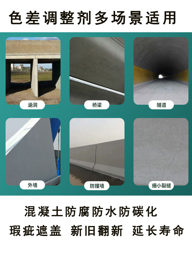  混凝土细微裂纹修复剂 不易脱落脱色良好的耐候性 使用安全 性价比高