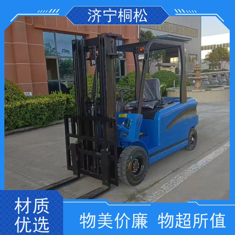 桐松机械 可左右侧移 2T环保电动叉车 手刹制动，油刹 服务刚开始