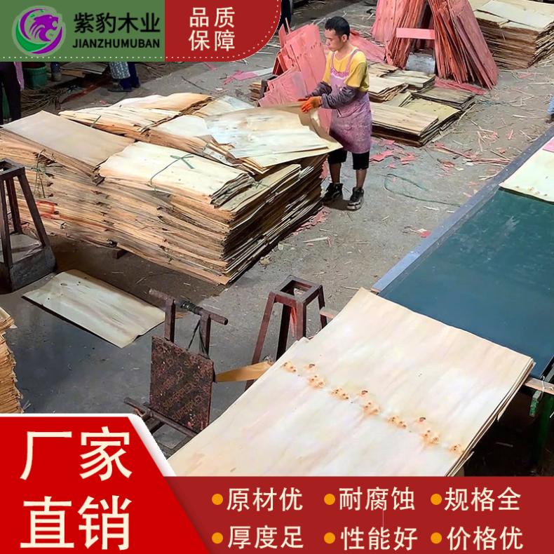 桉木多层胶合耐腐蚀绿色覆塑建筑模板 用于高层及市政工程项目