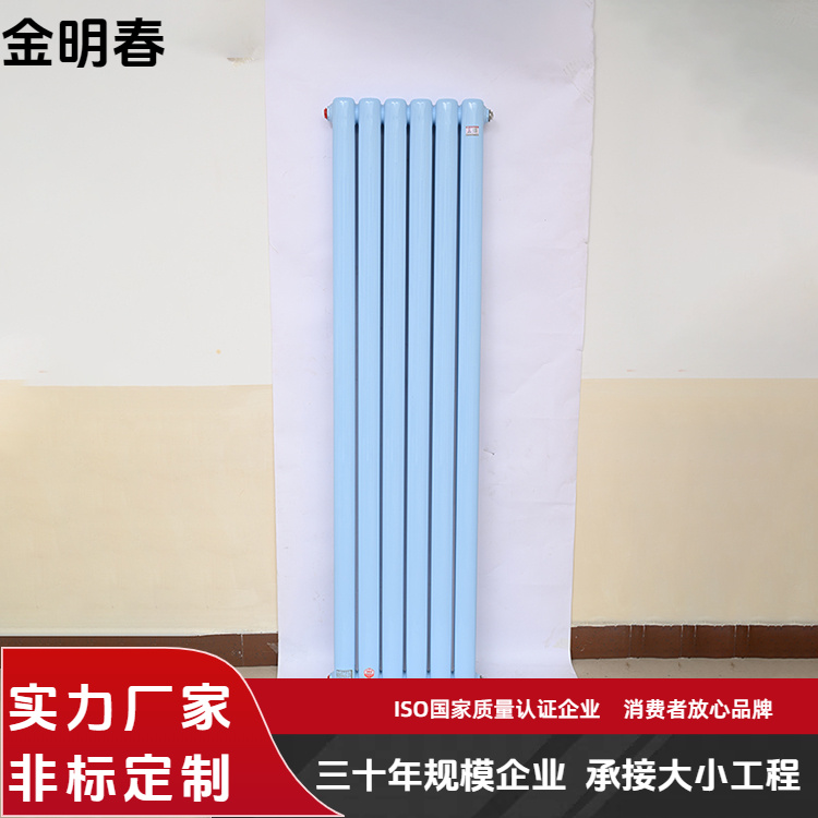 金明春 厂家供应 钢二柱暖气片 GZ206 经济实用成本低 专车发货