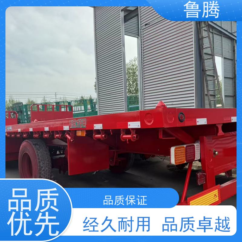 源头工厂 三轴平板半挂车 拉钢筋运输车 承载能力强