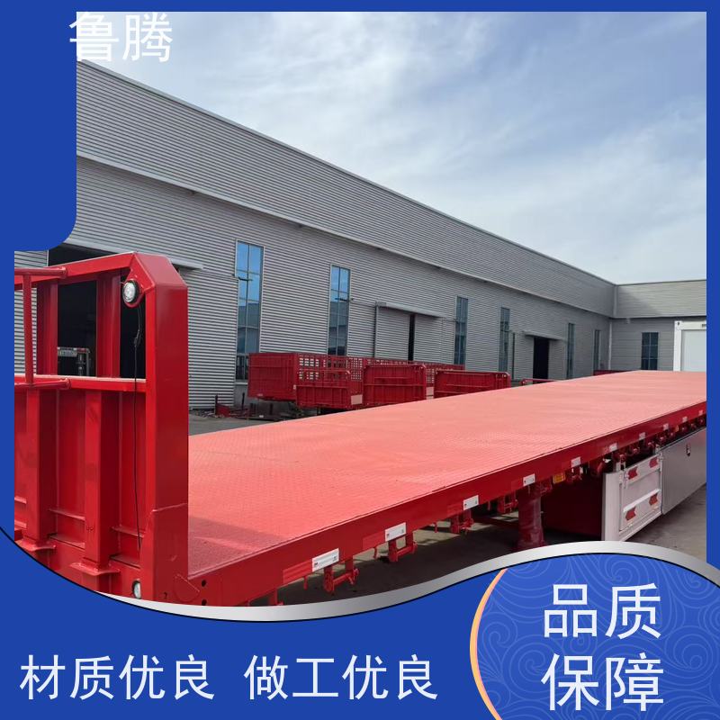 源头工厂 轻型平板半挂车 八轴重型货柜拖板车 应用型广