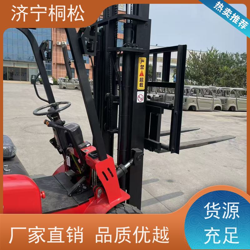 桐松机械 可左右侧移 3T环保电动叉车 加强密封双油缸 当天物流发货