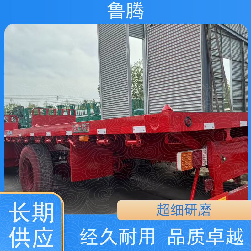 源头工厂 3轴平板半挂拖车 拉钢筋运输车 一车多用来回不趴窝