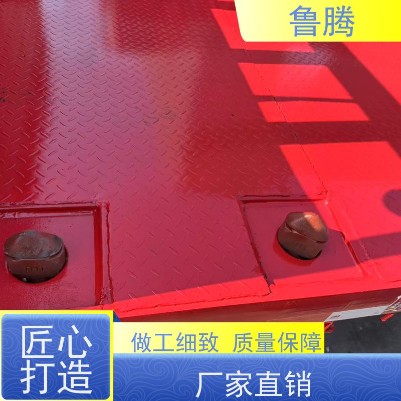 源头工厂 13米三轴平板半挂车 拉钢筋运输车 加装六道顺梁方便上叉车