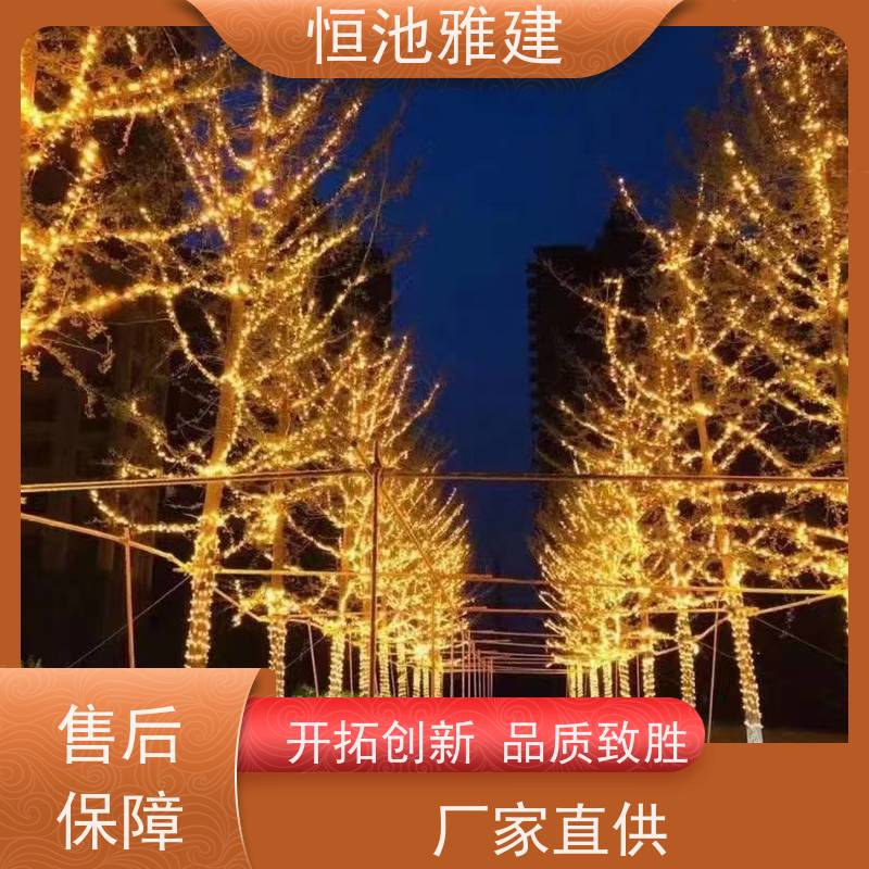 恒池雅建 元旦节装饰用 彩灯串灯亮化 工艺精密