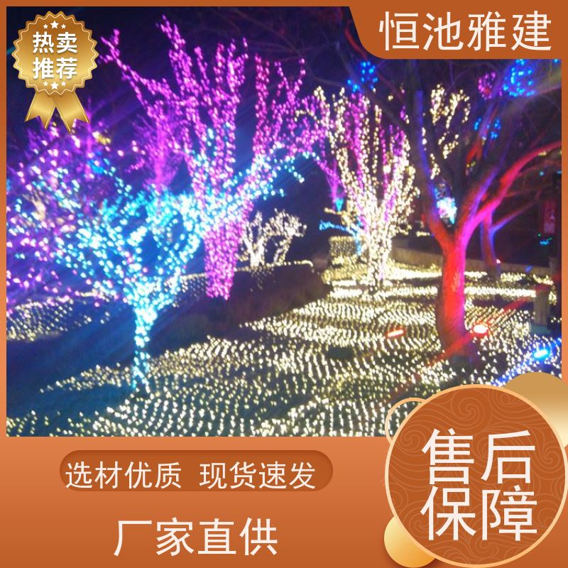恒池雅建 光明照万家 彩灯串灯亮化 策划设计制作