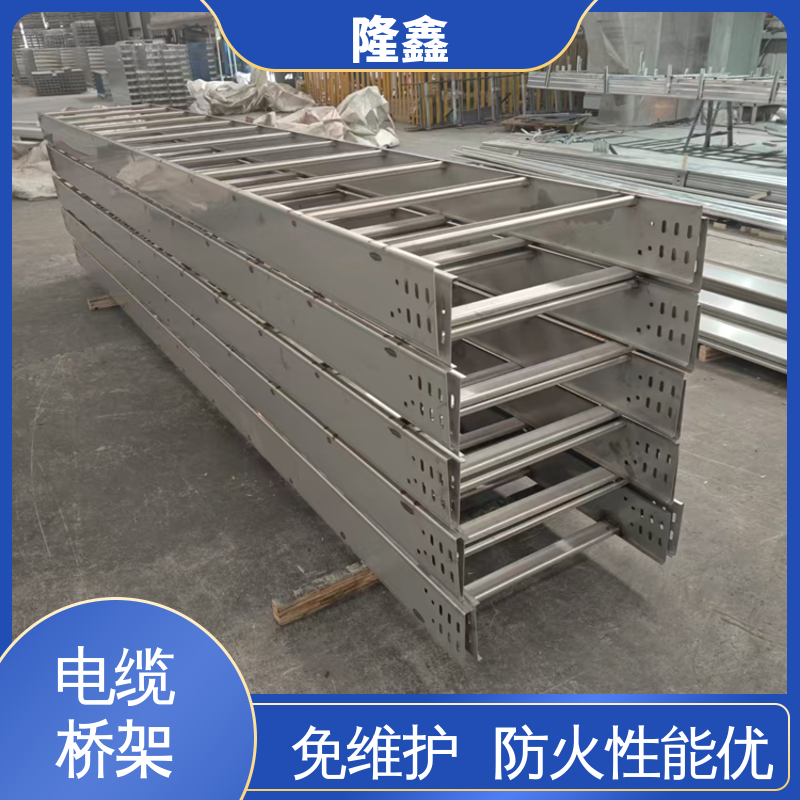 隆鑫 定做 不锈钢电缆桥架托盘式 耐酸碱 抗腐蚀 寿命长久 免维护