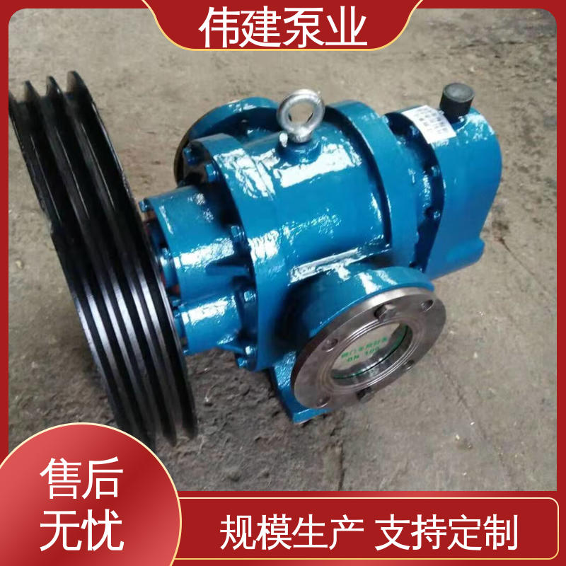 伟建供应 规格齐全 无泄漏效率高 润滑油脂沥青输送 罗茨油泵