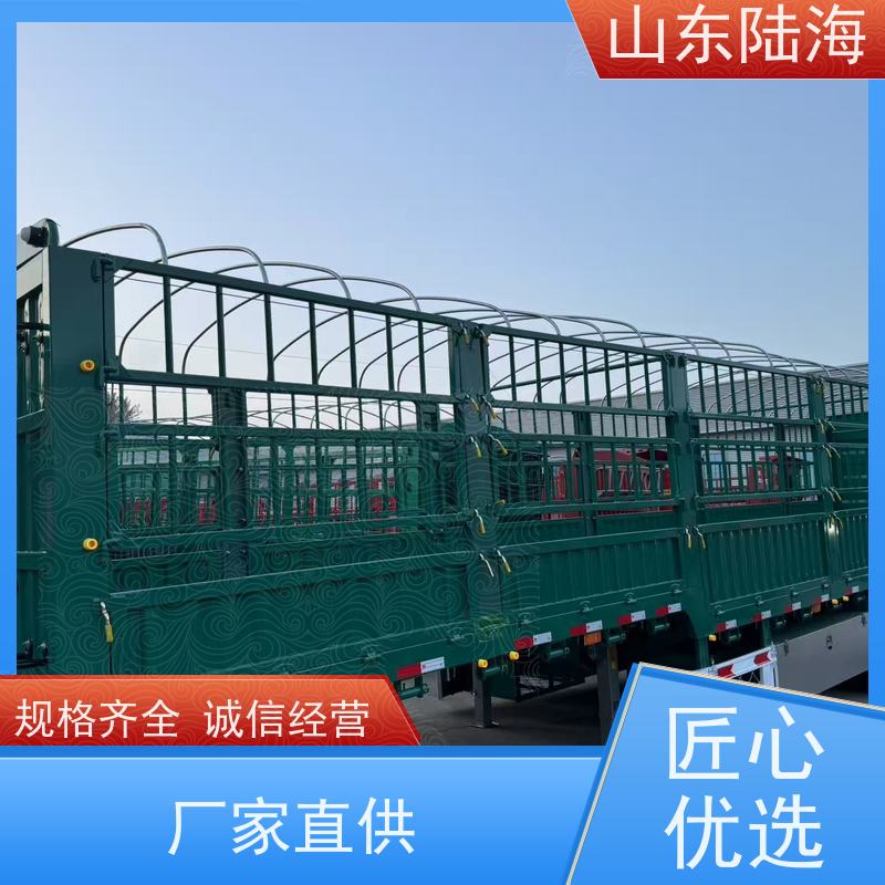 源头实力厂家 轻型花篮半挂车 钢板鼓刹车桥 承载能力强