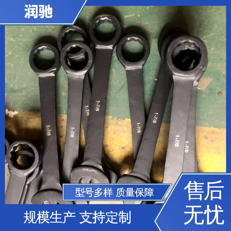 润驰供应 高碳钢材质 铝青铜 弯柄敲击梅花扳手 S220