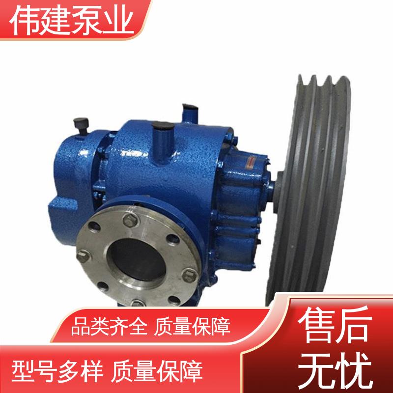 伟建供应 粘度物料输送用 LC50皮带轮罗茨泵 运行可靠 支持定制