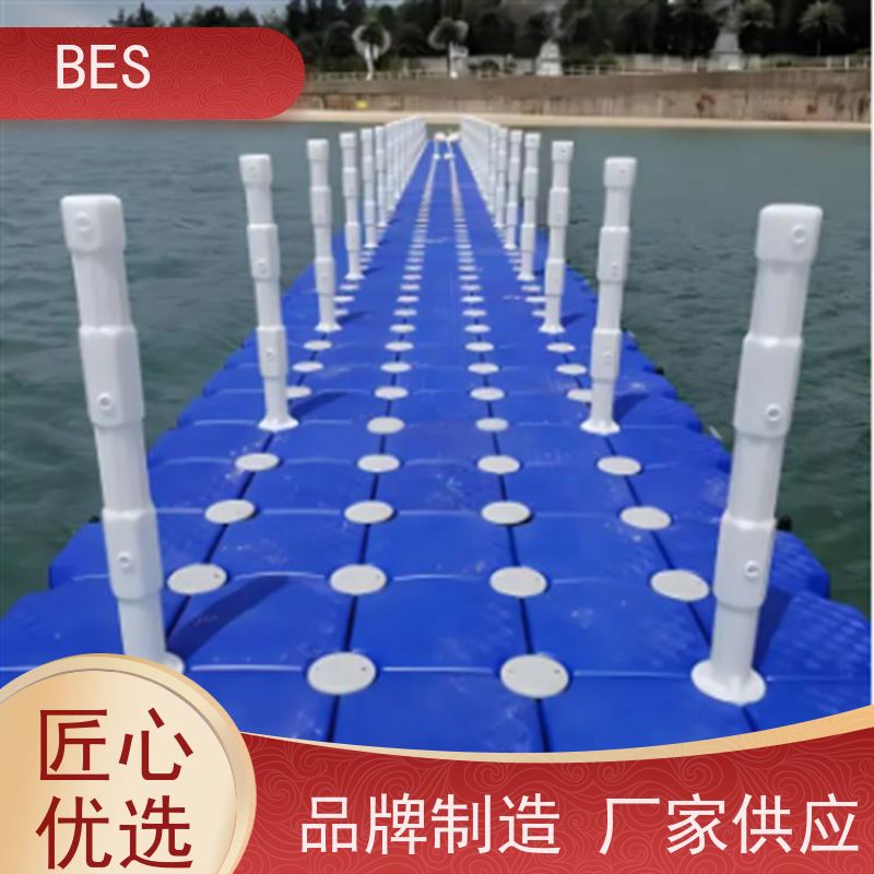 百世 水上巡演 救援浮桥 可铺塑木地板 漂浮蹦床搭建