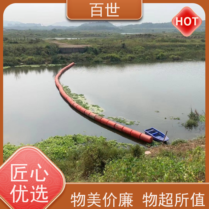 百世 海上工程 拦污浮筒 网格化拦截 生态友好材质